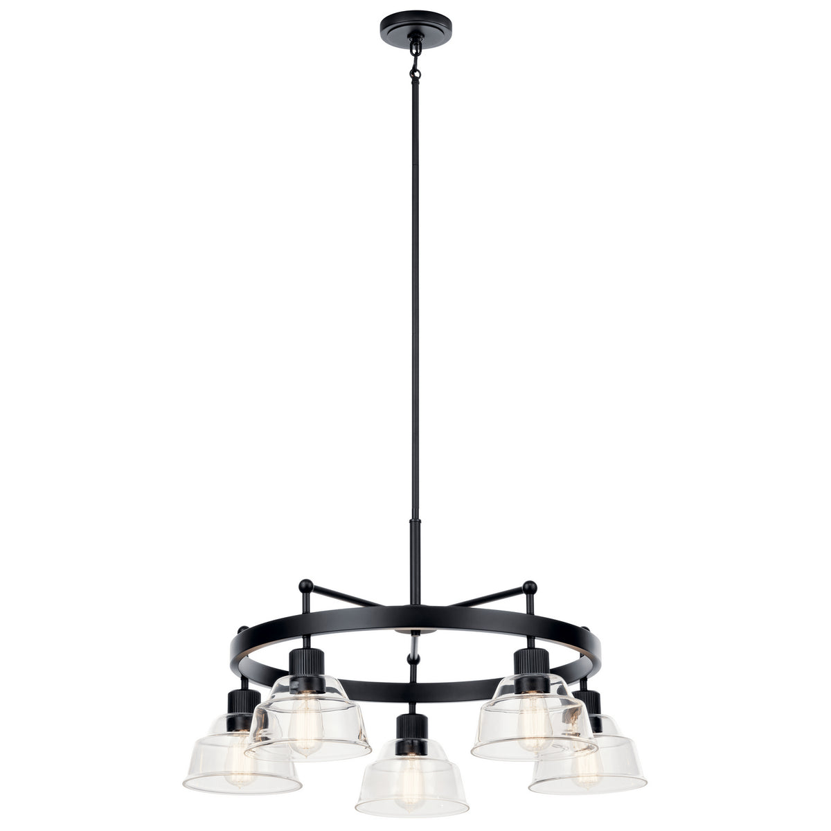 Eastmont Five Light Chandelier in Black