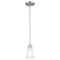 Erma One Light Mini Pendant in Brushed Nickel