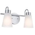 Erma Two Light Bath in Brushed Nickel