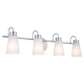 Erma Four Light Bath in Brushed Nickel
