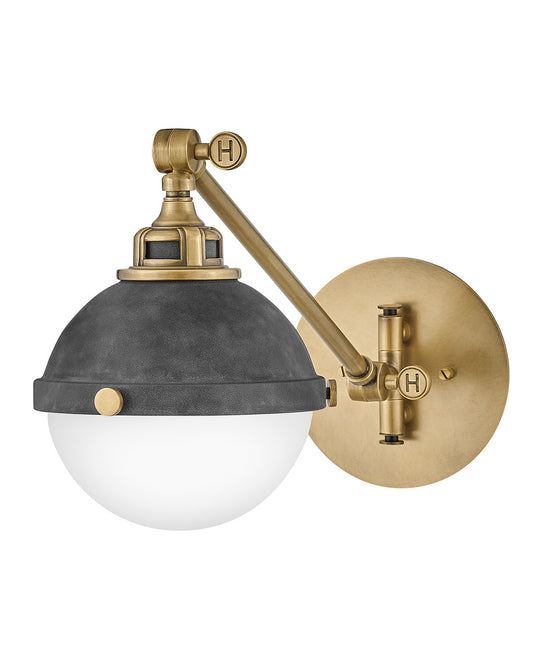Fletcher LED Wall Sconce in Aged Zinc