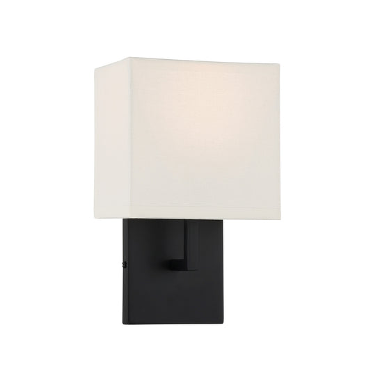 Sconce One Light Wall Mount in Coal Black