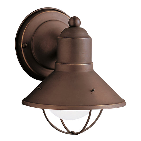 Seaside One Light Outdoor Wall Mount in Olde Bronze