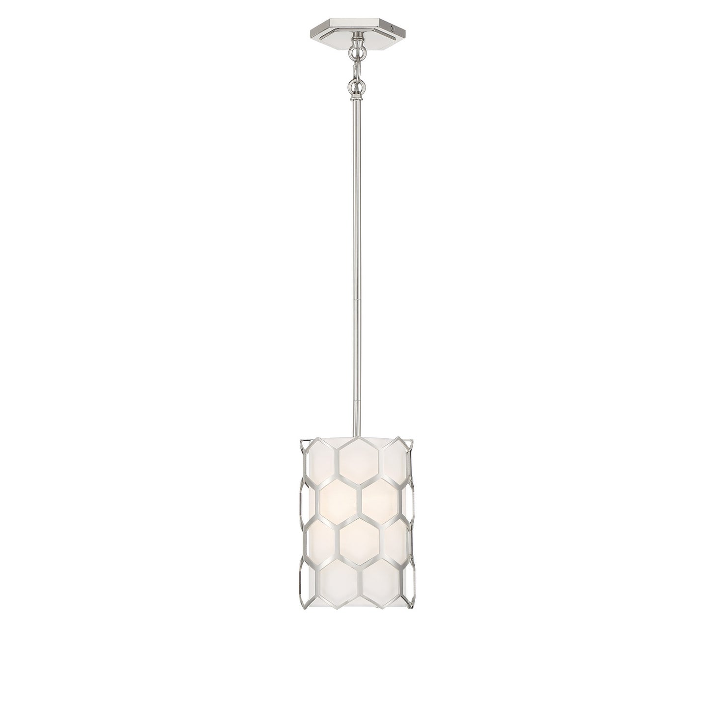 George Kovacs - P1891-613 - One Light Mini Pendant - Missing Link - Polished Nickel