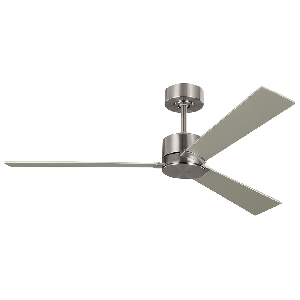 Rozzen 52" Ceiling Fan in Brushed Steel