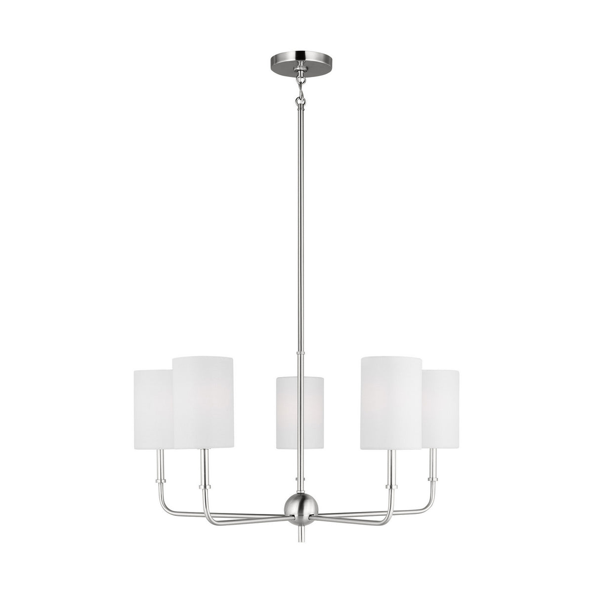 Foxdale LED Chandelier in Brushed Nickel