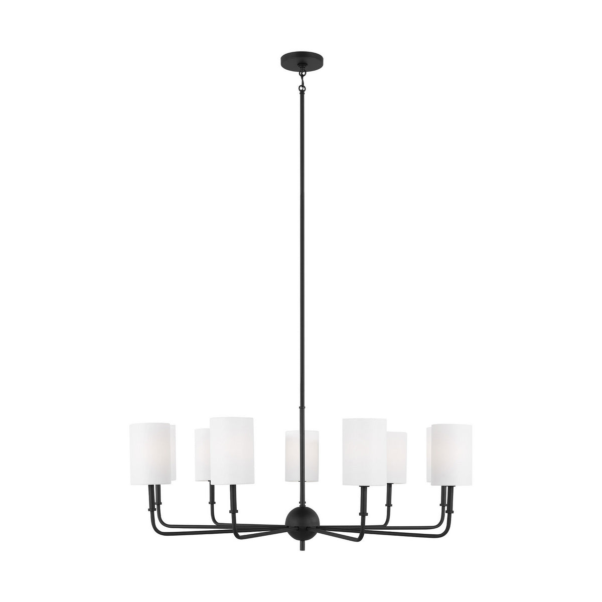 Foxdale LED Chandelier in Midnight Black