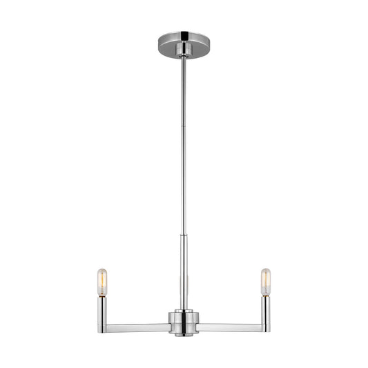 Fullton Three Light Chandelier in Chrome