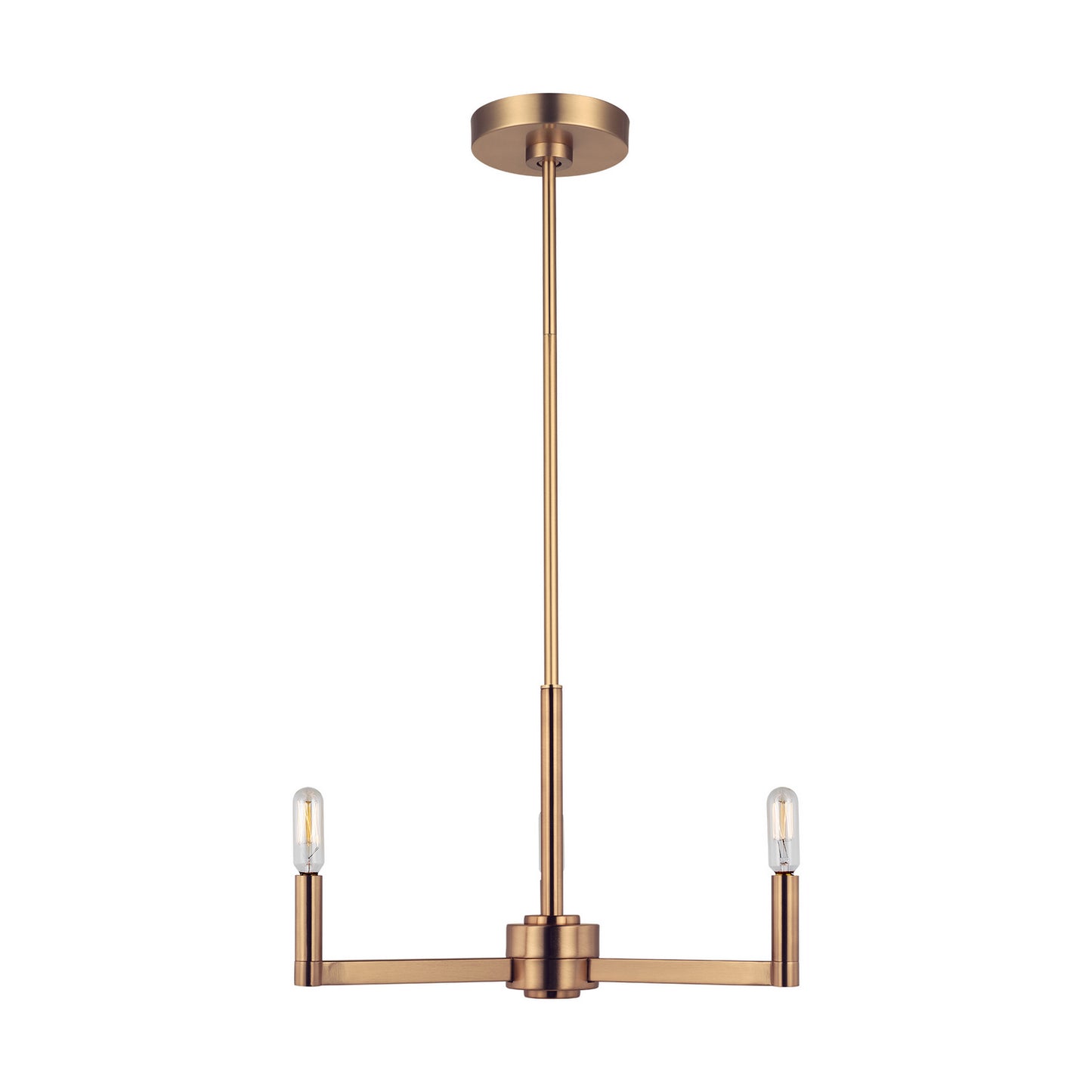 Fullton LED Chandelier in Satin Brass
