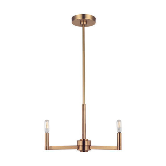 Fullton LED Chandelier in Satin Brass