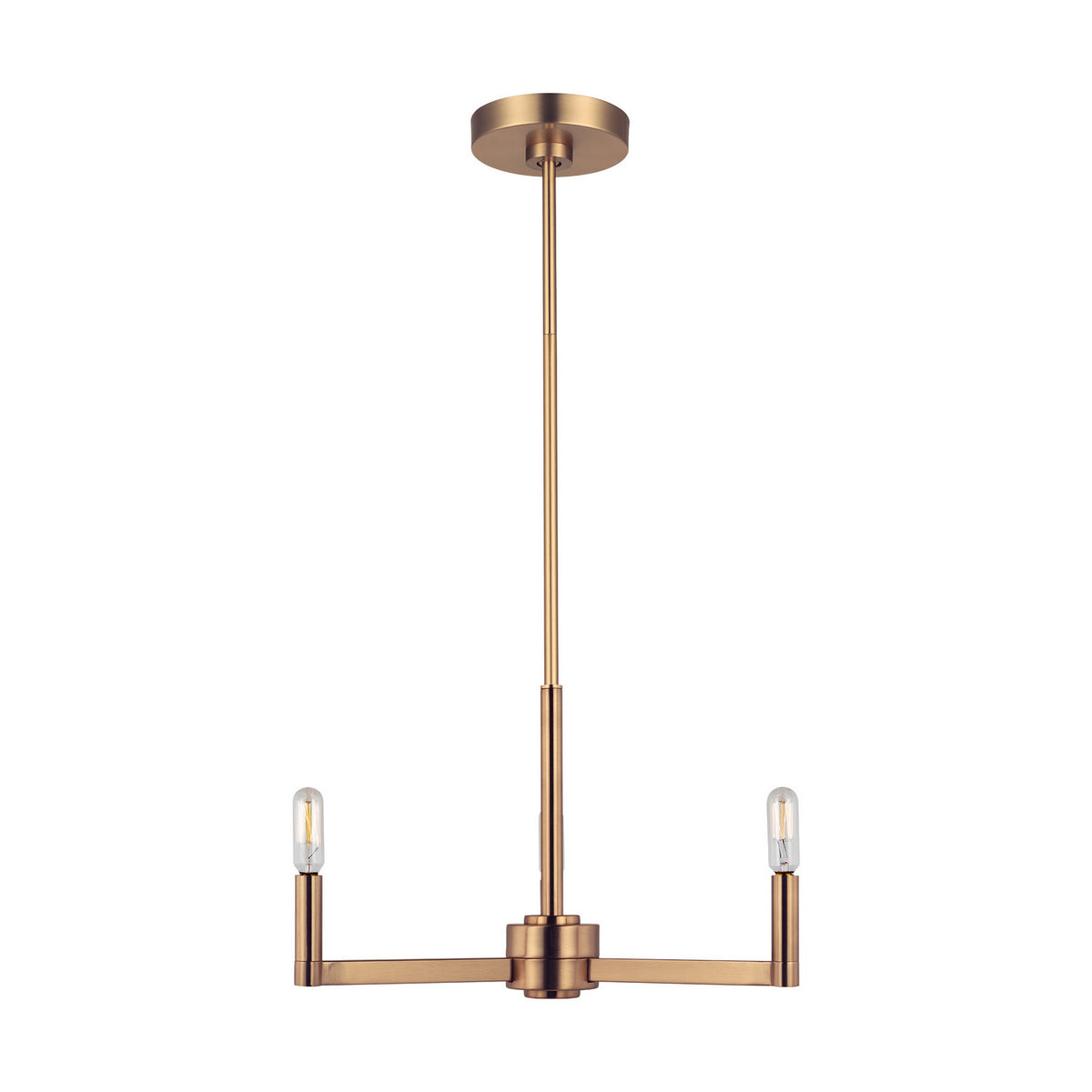 Fullton LED Chandelier in Satin Brass