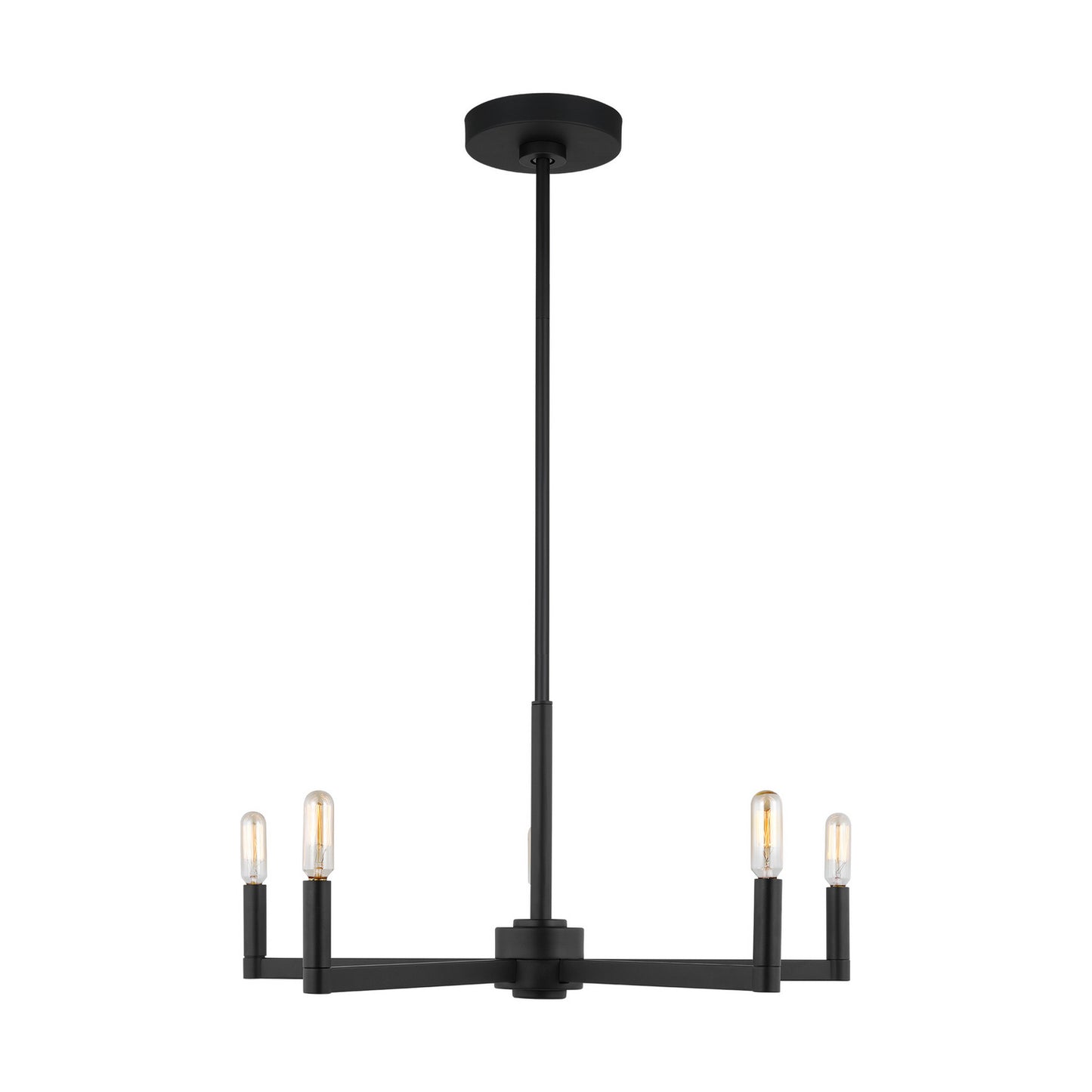 Fullton LED Chandelier in Midnight Black