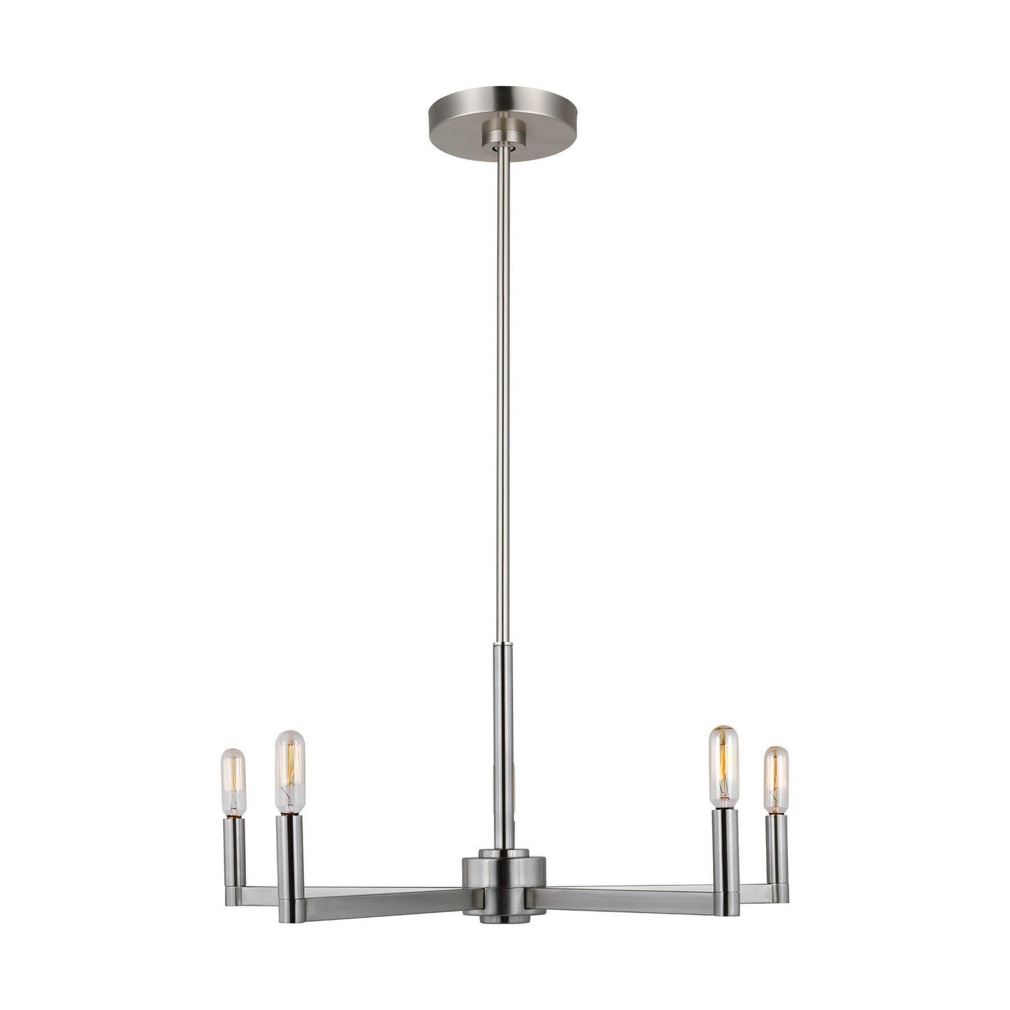Fullton LED Chandelier in Brushed Nickel