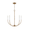 Greenwich Five Light Chandelier in Satin Brass