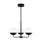 Alvin LED Chandelier in Midnight Black