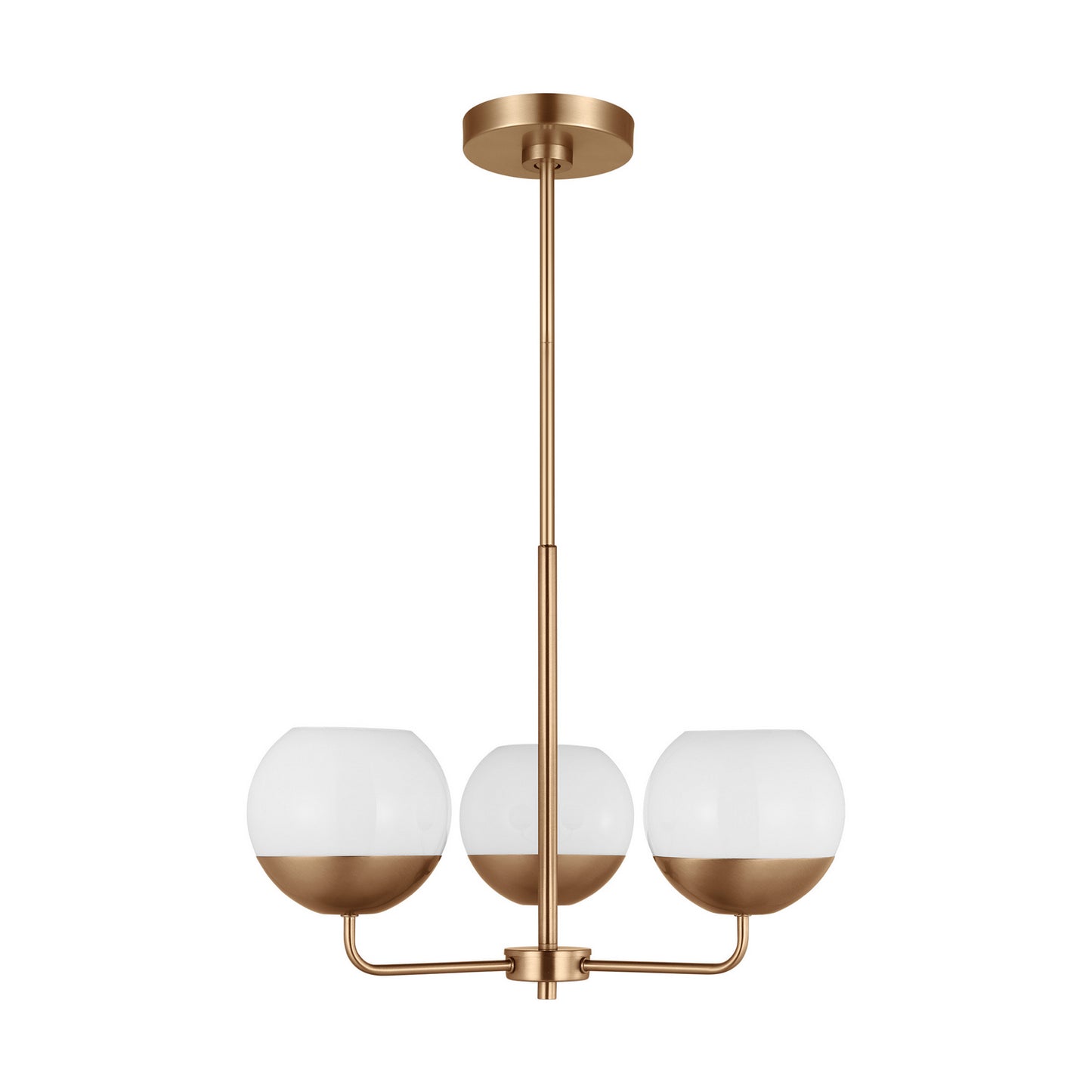 Alvin LED Chandelier in Satin Brass