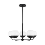 Alvin LED Chandelier in Midnight Black