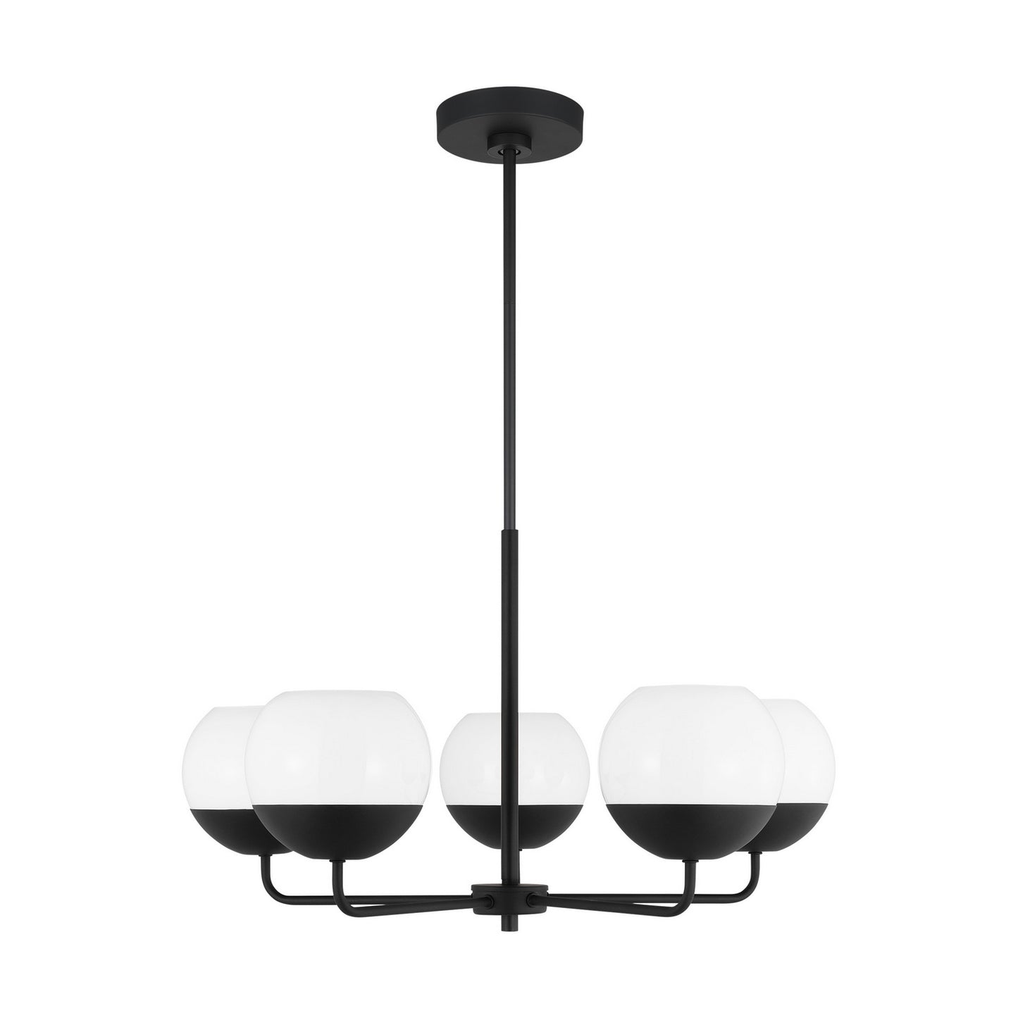 Alvin LED Chandelier in Midnight Black