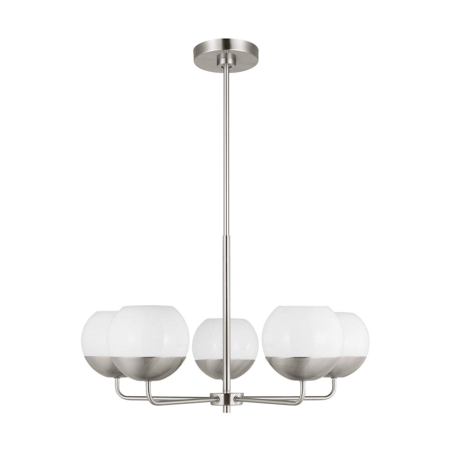 Alvin LED Chandelier in Brushed Nickel