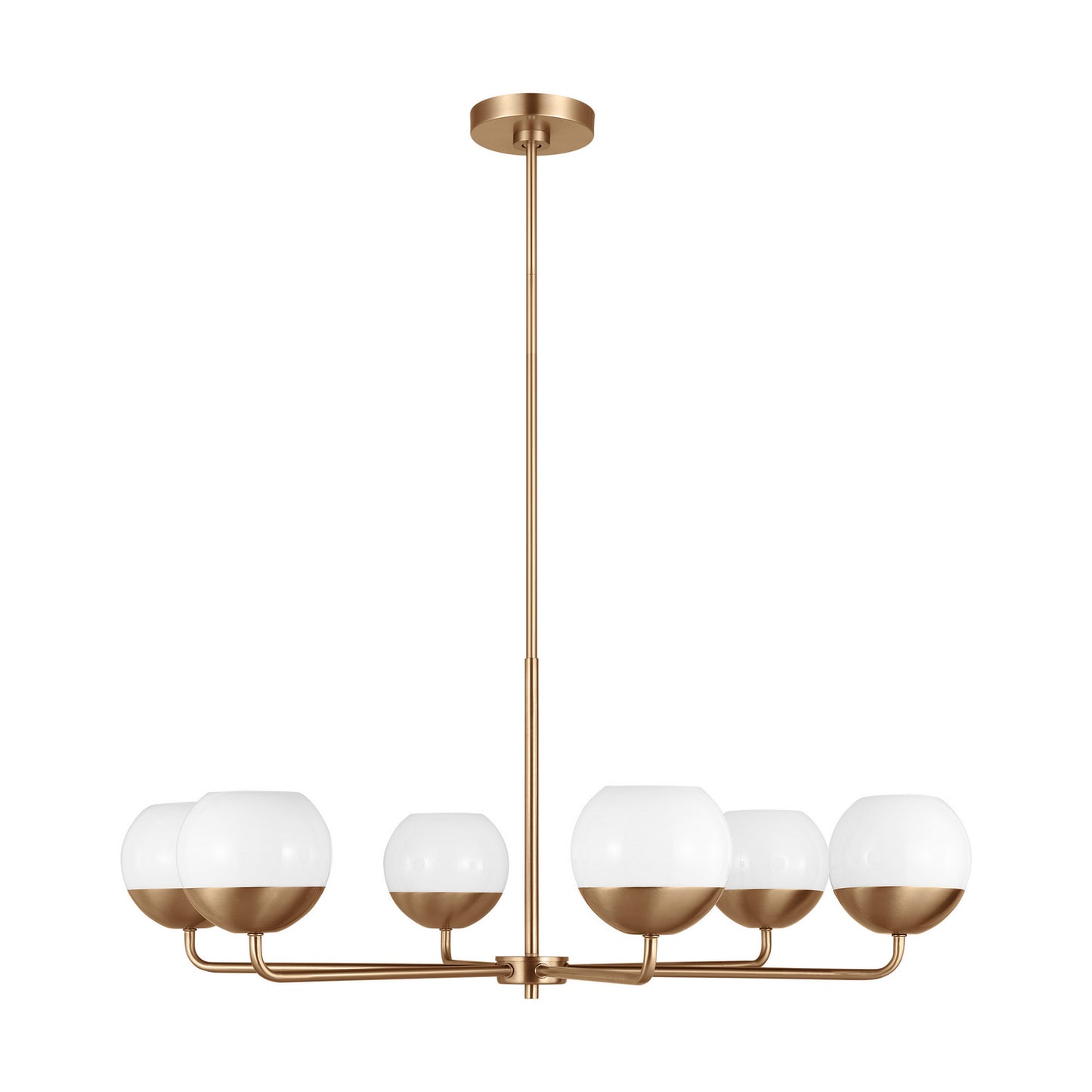 Alvin LED Chandelier in Satin Brass