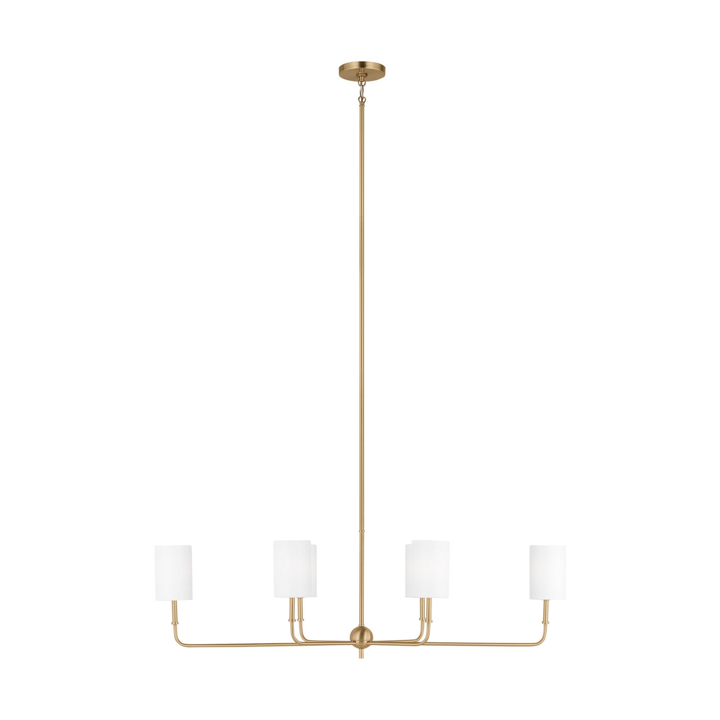 Foxdale Six Light Chandelier in Satin Brass
