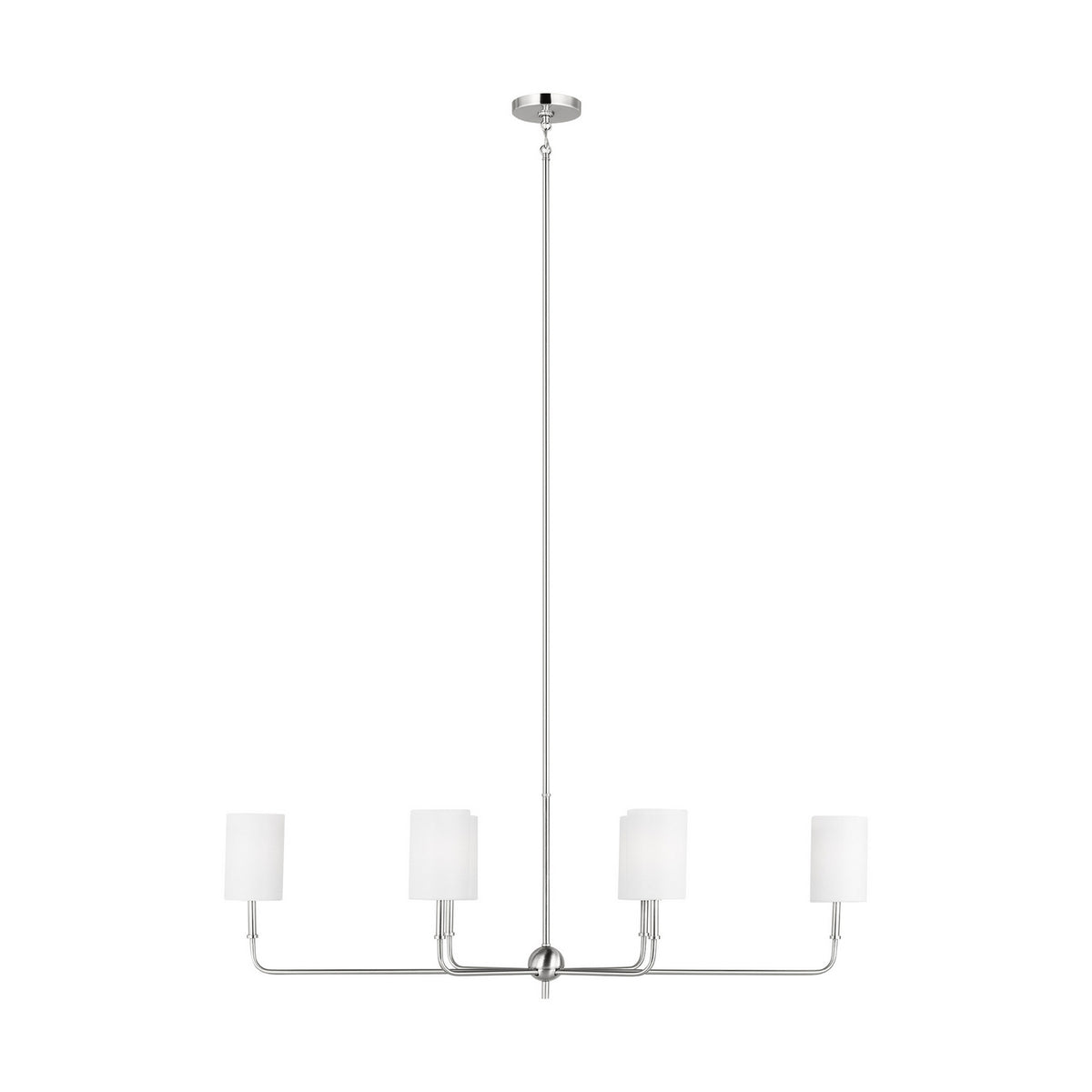 Foxdale Six Light Chandelier in Brushed Nickel