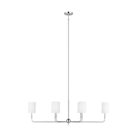 Foxdale Six Light Chandelier in Brushed Nickel
