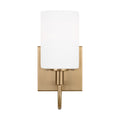 Oak Moore One Light Bath Vanity in Satin Brass