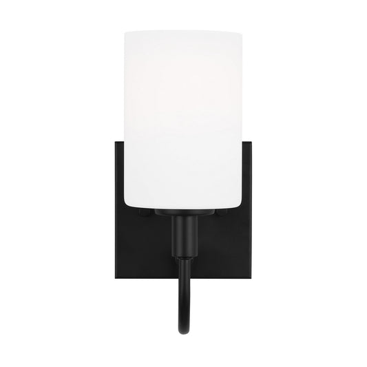 Oak Moore LED Bath Wall Sconce in Midnight Black