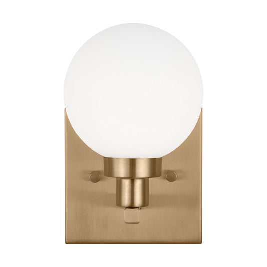 Clybourn One Light Bath Vanity in Satin Brass