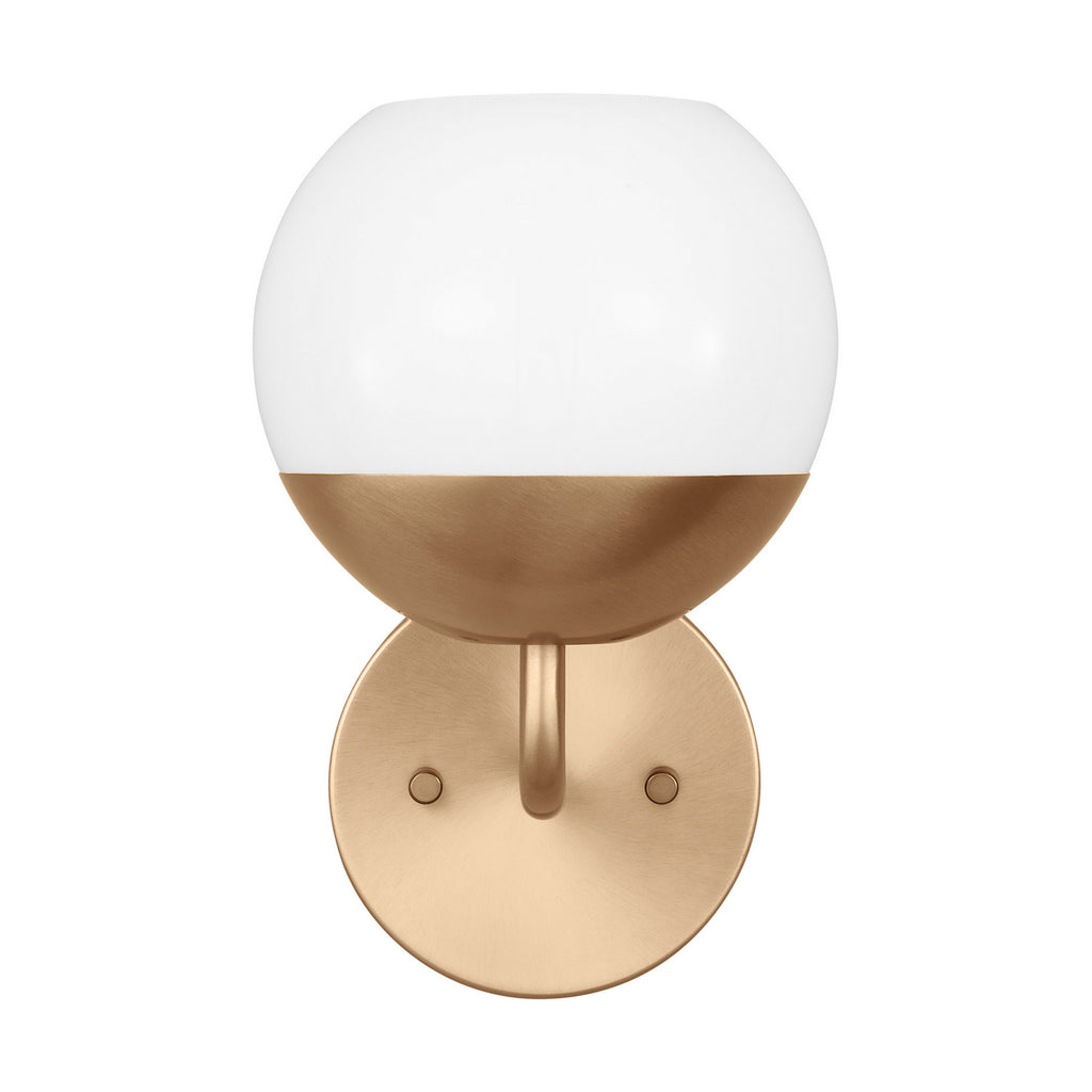 Alvin LED Bath Wall Sconce in Satin Brass