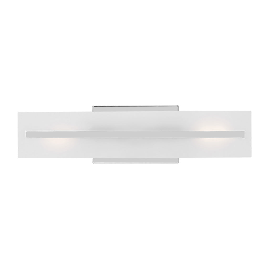 Dex Two Light Bath Vanity in Chrome