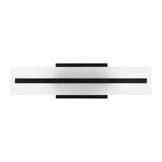 Dex Two Light Bath Vanity in Midnight Black