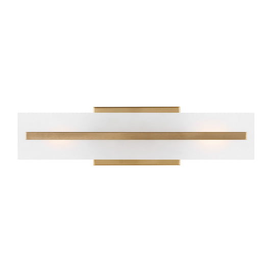 Dex Two Light Bath Vanity in Satin Brass