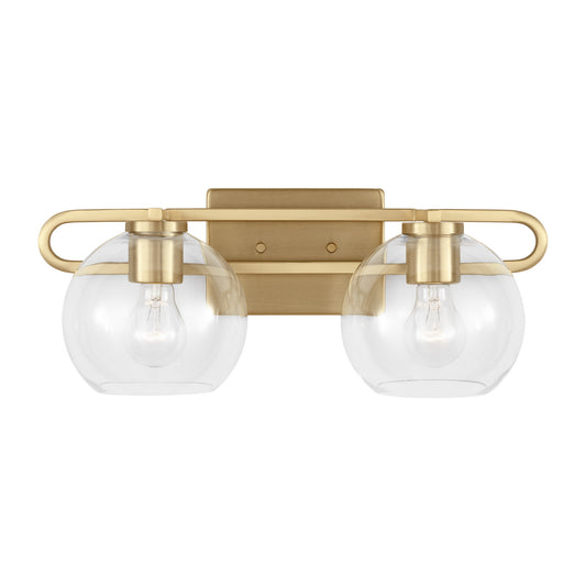 Codyn Two Light Bath Vanity in Satin Brass