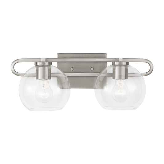 Codyn Two Light Bath Vanity in Brushed Nickel
