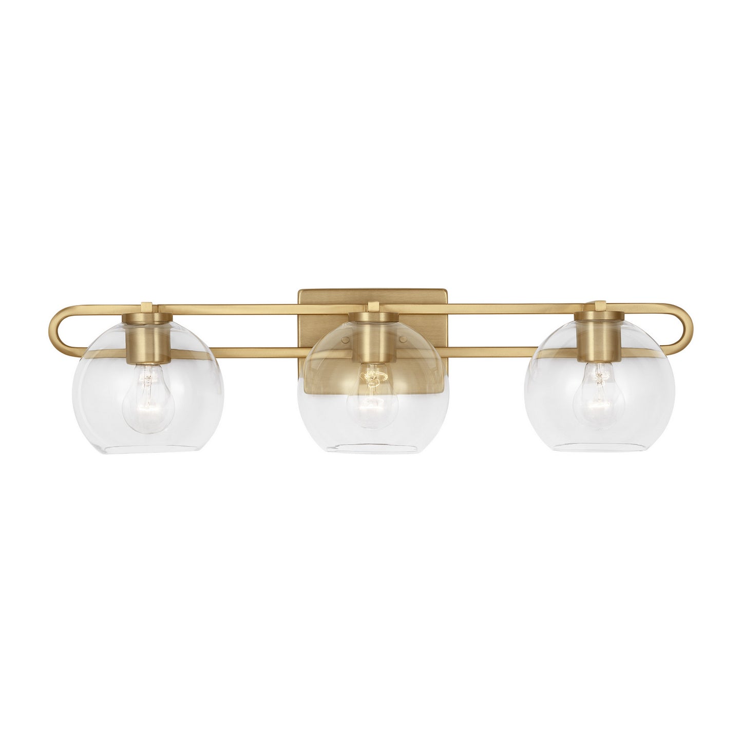 Codyn Three Light Bath Vanity in Satin Brass