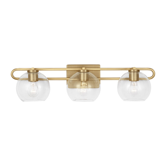 Codyn Three Light Bath Vanity in Satin Brass