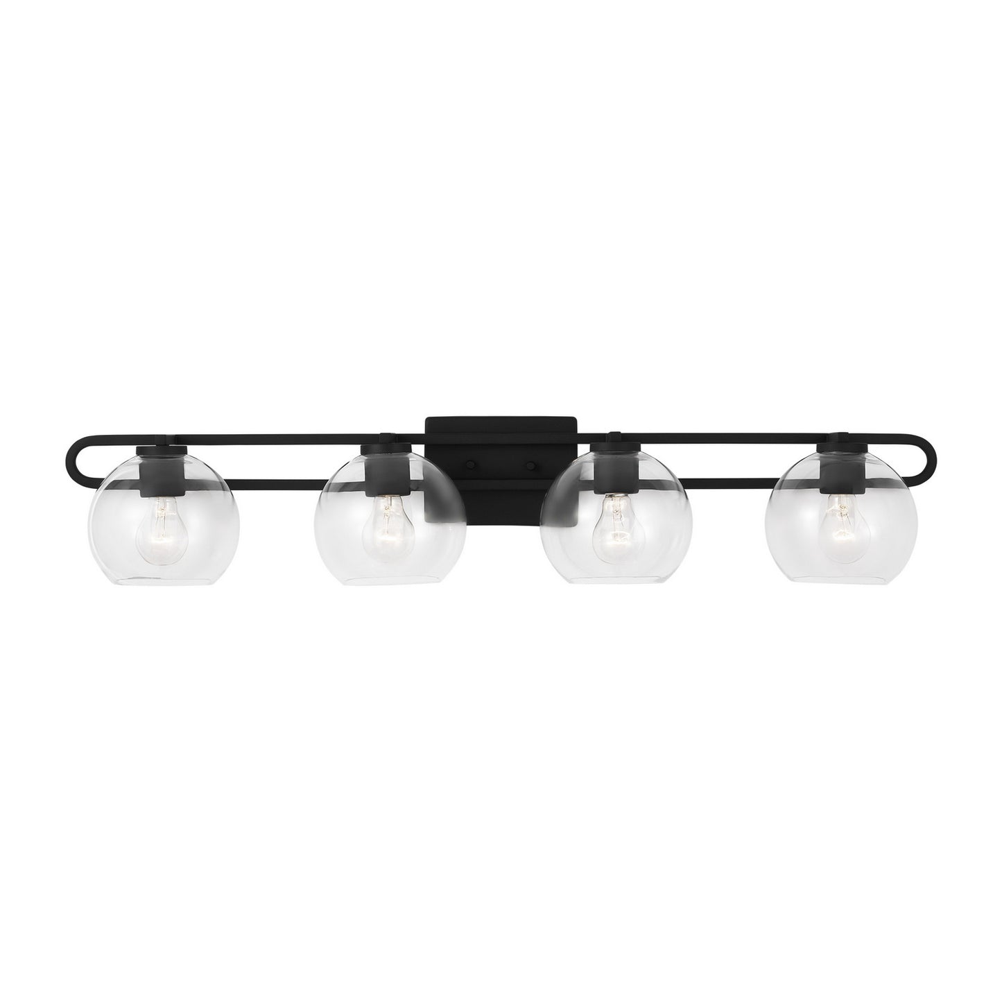 Codyn Four Light Bath Vanity in Midnight Black