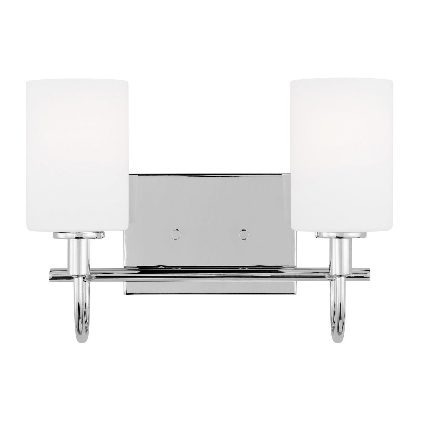 Oak Moore Two Light Bath Vanity in Chrome