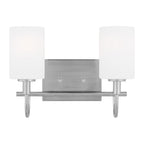 Oak Moore LED Bath Wall Sconce in Brushed Nickel