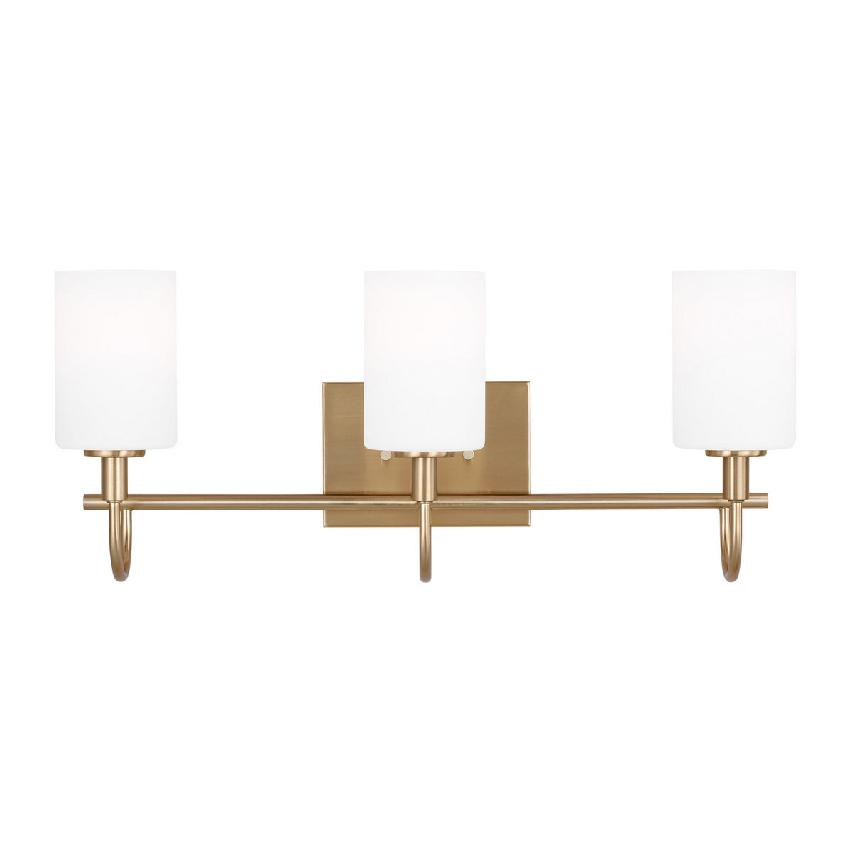 Oak Moore LED Bath Wall Sconce in Satin Brass