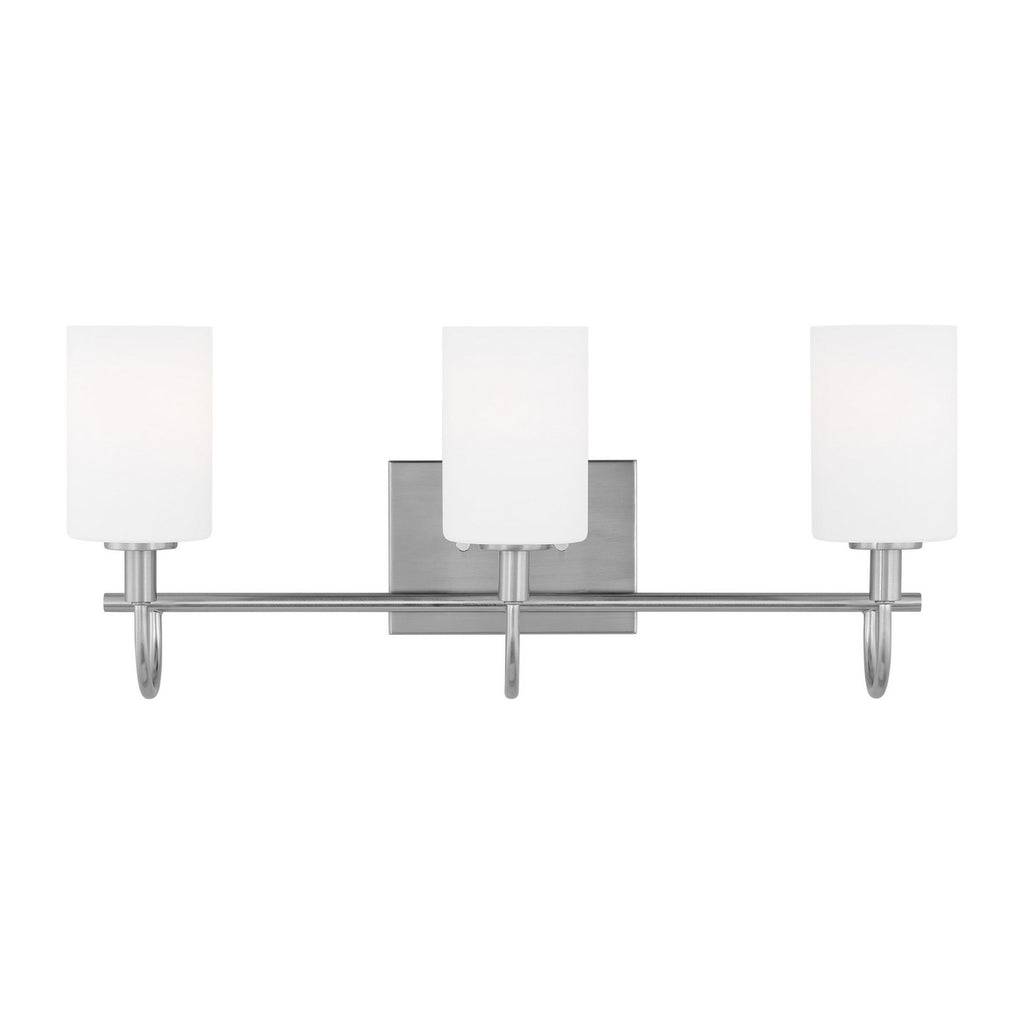 Oak Moore LED Bath Wall Sconce in Brushed Nickel