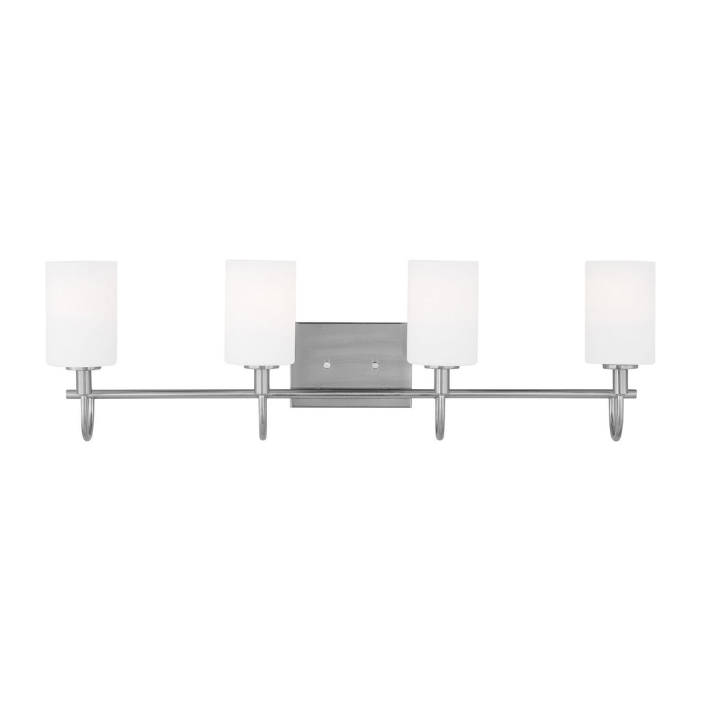 Oak Moore LED Bath Wall Sconce in Brushed Nickel