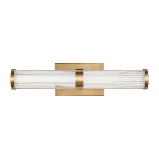 Syden LED Bath Wall Sconce in Satin Brass