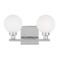 Clybourn Two Light Bath Vanity in Chrome