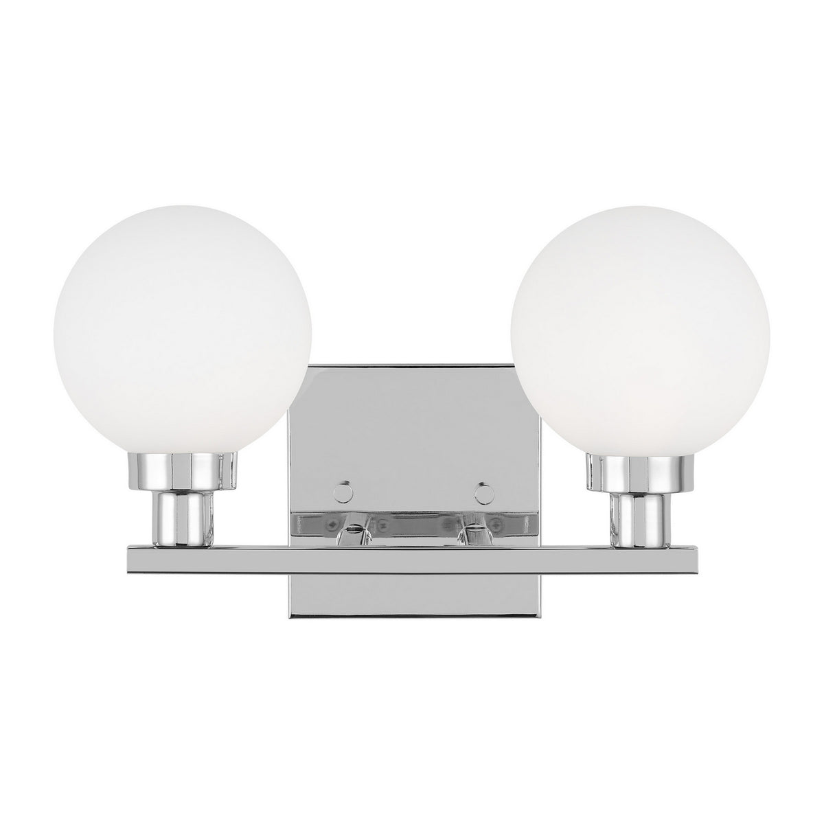 Clybourn Two Light Bath Vanity in Chrome