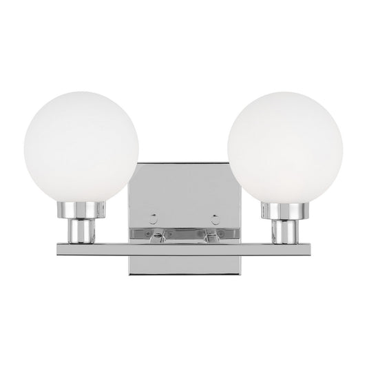 Clybourn Two Light Bath Vanity in Chrome