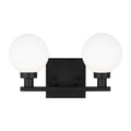 Clybourn Two Light Bath Vanity in Midnight Black