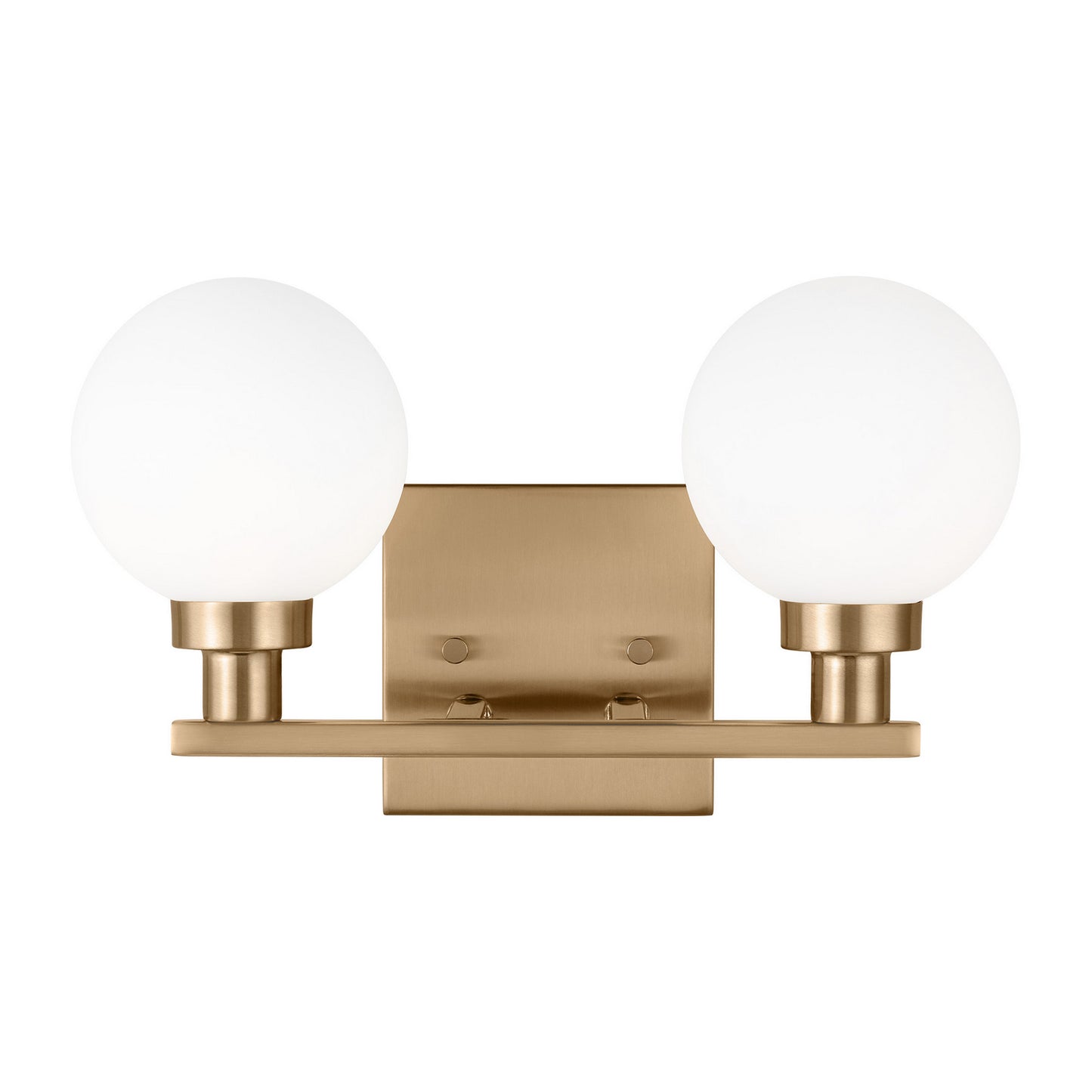 Clybourn Two Light Bath Vanity in Satin Brass